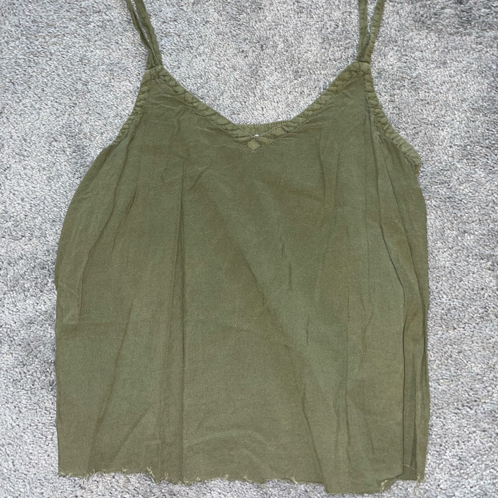 Army Green Tanktop — Treasure & Bond — size L